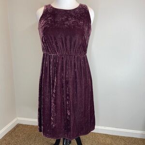 J. Jill Winterberry Silk Crushed Velvet Dress Small